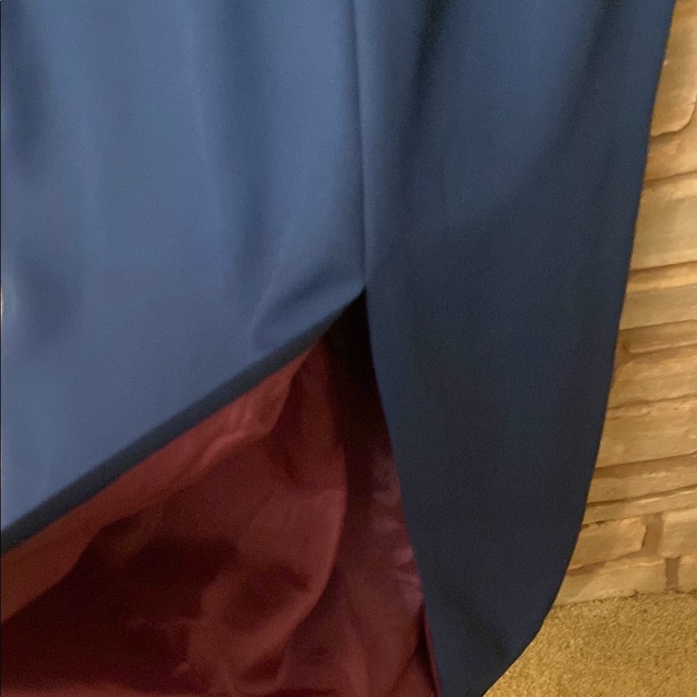 Donna Morgan Elegant Navy Blue Dress Size 10 - Picture 11 of 11